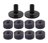 HOMEDEK 8PZ Supporto per Piatti 25mm Rondella di Feltro + 2 Pezzi Sostituzione Piatti Piatti per Kit di Batteria per mensola
