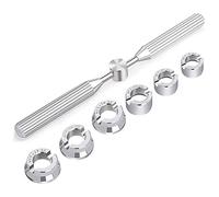 HOMEDEK Kit Apri Cassa Posteriore per Orologio Professionale da 7 Pezzi, Strumento di Riparazione per Orologi, Apertura e Montaggio un Vite per /
