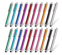 homEdge Pennini capacitivi universali per touch screen, compatibili con iPad, iPhone, Samsung, Kindle Touch e con tutti i dispositivi con touch screen capacitivo, 10 colori, confezione da 20 pezzi