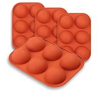 Homedge Stampo in Silicone a Semisfera Media - 4 Pezzi
