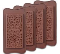 homEdge Stampo per cioccolato Break-Apart per chicchi di caffè, set di 4 confezioni di stampi per caramelli a ganache