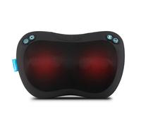 HoMedics Cuscino Massaggiante Shiatsu Riscaldato - Massaggiatore per Schiena, Collo e Spalle con Massaggio Profondo dei Tessuti, 4 Nodi Rotanti, 2 Direzioni, Cuscino Massaggiante Riscaldato
