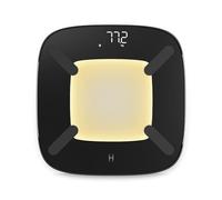 HoMedics glo Body Analyser Bilance - Bilancia pesapersone con luce con sensore di movimento, Base in plastica riciclata al 100%, Display digitale di precisione, Opzioni libbre/kg/st, Vetro temperato