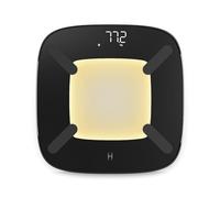 HoMedics glo Body Analyser Bilance - Bilancia pesapersone con luce con sensore di movimento, Base in plastica riciclata al 100%, Display digitale di precisione, Opzioni libbre/kg/st, Vetro temperato
