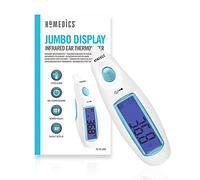 HoMedics Jumbo Display, Termometro Auricolare ad Infrarossi, Termometro da Orecchio con Allarme Febbre