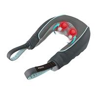HoMedics Massaggiatore Collo e Cervicale, Massaggiatore Elettrico con Funzione di Riscaldamento, Cuscino Massaggiante Portatile per Massaggio Cervicale, Batterie o Cavo, Comandi Integrati