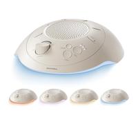 Homedics Premium Sleep Better - Macchina sonora portatile, luce notturna, 12 suoni rilassanti tra cui rumore bianco, pioggia e temporale, design ultraportatile, timer di spegnimento automatico, per