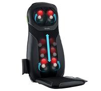 Homedics Sedile Massaggiante Shiatsu Experience per Corpo con Opzione Riscaldante, Massaggiatore con 3 Programmi - Collo, Spalle e Schiena, Varie Vibrazioni e Opzione Oli Essenziali