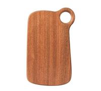 HomeDo Tagliere in legno per cucina, tagliere, tutto in legno ebano, piatto da portata con manici, tagliere per pane, carne, frutta, formaggio, pizza verdura (foro circolare, 32 x 17 cm)