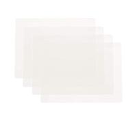 HomeDo Tappetino da cucina in silicone, antiscivolo, antiaderente, impermeabile, resistente al calore, trasparente, 30 x 40 cm, 4 pezzi