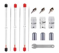 Homeet 7PCS Ago Aerografo Ugello 0.2/0.3/0.5mm Airbrush Needle Sostituzione per Aerografo Pistola a Spruzzo Modello di Strumento di Manutenzione Accessori