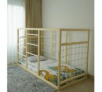 HOMEforDREAMS Letto da arrampicata per bambini a partire dai 4 anni: letto 2 in 1 e area arrampicata in bianco semi-(No Boards, 190 x 90 cm)