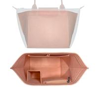 HomeGadget Organizer per Borsa Longchamp Taglia M - Organizzatore Le Pliage per Tasca da Donna - Interno per Shopper - Borsetta in feltro per Accessori - Rosa