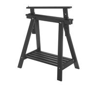 HOMEGARDEN - Cavalletto regolabile multiuso in legno di pino altezza cm 70/98max nero