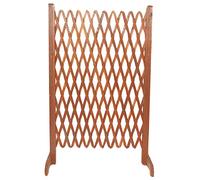 Steccato in Legno Estensibile Pannello Grigiato con Base cm 140x120h