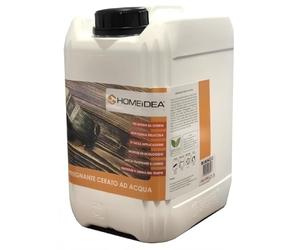HOMEIDEA ITALIA Impregnante per Legno Cerato Protettivo a Base d'Acqua Pronto all'Uso Confezione da 5 litri (Castagno)