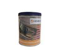 HOMEIDEA ITALIA Impregnante per Legno, Finitura Cerata, Protettivo a Base d'Acqua, Interni ed Esterni, Pronto all'Uso Protezione UV, Confezione da 0,75 litri (Trasparente)
