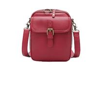 HomeJoySet Borsa A Tracolla In Pelle Urvashi Collaboration 2025 - Borsa A Tracolla Antifurto Con Design Sicuro(Red)