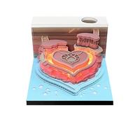 HomeJoySet Calendario 2025 3D "Fortezza Dell'Amore", Blocco Note Da Scrivania, Orologio For Ufficio, Promemoria For Eventi Scolastici