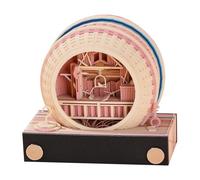 HomeJoySet Calendario Artistico 3D 2025, Blocco Note Con Orologio, Calendario Da Tavolo, Promemoria For Le Festività In Ufficio E Decorazioni