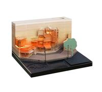 HomeJoySet Calendario Da Tavolo 2025 3D City Corner, Blocco Note Con Orologio, Promemoria Eventi For Ufficio E Scuola