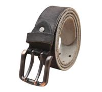 HomeJoySet Cintura Vintage In Pelle Bovina A Doppio Ardiglione For Uomo E Donna - Cinturino In Pelle Pieno Fiore Resistente, 2 Fori For Jeans E Pantaloni Casual(B,110cm/43)