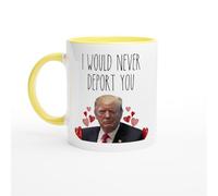 HomeJoySet Non Ti Deporterei Mai - Tazza Da Caffè For Il 47° Presidente, Tazza Divertente, Regalo For Lui E For Lei, Compleanno, Anniversario, San Valentino(Yellow,11oz)