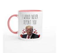 HomeJoySet Non Ti Deporterei Mai - Tazza Da Caffè For Il 47° Presidente, Tazza Divertente, Regalo For Lui E For Lei, Compleanno, Anniversario, San Valentino(Pink,11oz)