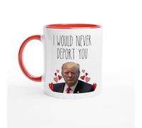 HomeJoySet Non Ti Deporterei Mai - Tazza Da Caffè For Il 47° Presidente, Tazza Divertente, Regalo For Lui E For Lei, Compleanno, Anniversario, San Valentino(Red,11oz)