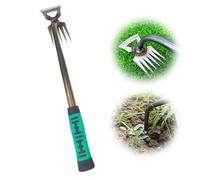 HomeJoySet Nuovo Diserbante Manuale Da Giardinaggio 2025-5 Denti, Acciaio Al Manganese Resistente For Diserbo Di Cortili E Giardini(5 Tines)