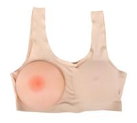 HomeJoySet Protesi Mammarie In Silicone Con Reggiseno, Protesi Rotonde For Mastectomia, Inserti For Aumentare Il Seno Finto For Transgender(Nude_E Cup)