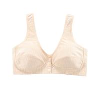 HomeJoySet Reggiseni con Chiusura Frontale for Donne Anziane - Cotone Senza Ferretto, Morbidi E Traspiranti, Comodi Bottoni Automatici - Sleep Sports(Light Nude,36B)