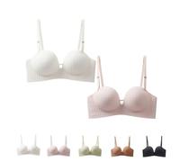 HomeJoySet Reggiseni Push-up Senza Ferretto, Reggiseni Leggermente Foderati E Comodi for Tutti I Giorni(2 PCS a,38A/B)