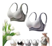 HomeJoySet Reggiseni Push-up Super-Raccolti Senza Ferretto - Comodi for Le Donne Anziane(2pcs-d,M)