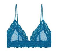 HomeJoySet Reggiseno da Donna Senza Fodera in Pizzo Ricamato, Sexy Semitrasparente, Reggiseno A Triangolo con Ferretto E Non Imbottito(Ocean Blue,L)