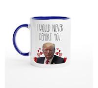 HomeJoySet Tazza Da Caffè Presidenziale Non Ti Deporterei Mai, Tazza Divertente Da 11 Once, Regalo For Lui E For Lei(Blue,11oz)