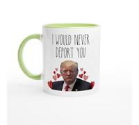 HomeJoySet Tazza Da Caffè Presidenziale Non Ti Deporterei Mai, Tazza Divertente Da 11 Once, Regalo For Lui E For Lei(Green,11oz)
