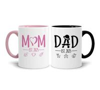HomeJoySet Tazze Da Caffè For Neomamme E Neopapà, Dal 2025, 11 Oz, Regalo For Coppie In Attesa, Regali For Neomamme E Neopapà