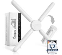 HomeKitchen® Sottopentola in silicone resistente al calore, Sottobicchiere pieghevole per pentole e padelle, Sottobicchiere in silicone in bianco + deliziose ricette gratis