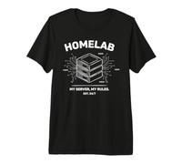 Homelab Il Mio Server Le Mie Regole IT Sysadmin Network Maglietta Premium