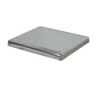 HOMELAY Copri fornelli cucina 4 fuochi gas. Facile da pulire. Robusto e durevole.Coperchio piano cottura.52,5 x 60,5 x 5,5. cms. Copri fornello induzione. Colore Inox. Prodotto in Spagna.