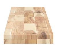 HOMELEN Mensole sospese da parete, 2 pezzi, 160 x 20 x 4 cm, in legno massello di acacacia, non trattato, design moderno, per camera da letto, cucina, soggiorno