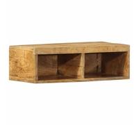 HOMELEN - Mobile da parete per TV, 60 x 30 x 19 cm, in legno di mango grezzo, stile scandinavo, mobile TV per soggiorno, mobile per soggiorno, camera da letto