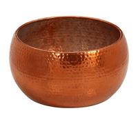 HOMELEN Tavolino da caffè in ottone e alluminio, diametro: 55 x 28 cm, moderno, durevole, resistente alla corrosione, portata fino a 75 kg, con texture martellata, per soggiorno, lounge, tavoli e