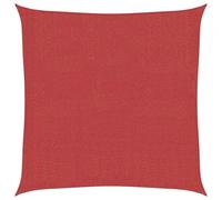 HOMELEN Tenda da sole 160 g/m² rossa 2,5 x 2,5 m, tenda parasole per giardino, terrazza, pergolato e balcone - 90% protezione UV incluso kit di montaggio, impermeabile UV50+, protezione solare balcone