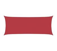 HOMELEN Tenda da sole 160 g/m² rossa 2 x 4,5 m, tenda parasole per giardino, terrazza, pergolato e balcone - 90% protezione UV incluso kit di montaggio, impermeabile UV50+, protezione solare balcone