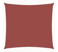 HOMELEN Tenda da sole in tessuto Oxford, quadrata, 2 x 2 m, terracotta, tenda da sole per giardino, terrazza, pergolato e balcone, protezione UV al 90%, kit di montaggio, impermeabile UV50+