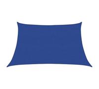 HOMELEN Tenda parasole 160 g/m² blu 3/4 x 2 m, tenda parasole per giardino, terrazza, pergolato e balcone - 90% protezione UV incluso kit di montaggio, impermeabile UV50+, protezione solare balcone