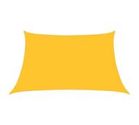 HOMELEN Tenda parasole 160 g/m² giallo 3/4 x 2 m, tenda parasole per giardino, terrazza, pergolato e balcone - 90% protezione UV incluso kit di montaggio, impermeabile UV50+, protezione solare balcone