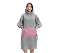 HOMELEVEL Accappatoio Bambino Ragazzo Piscina Nuoto - Poncho con Cappuccio e Tasca Bambina Ragazza - Accappatoi Bambini Teenager Spugna - Cotone 100%